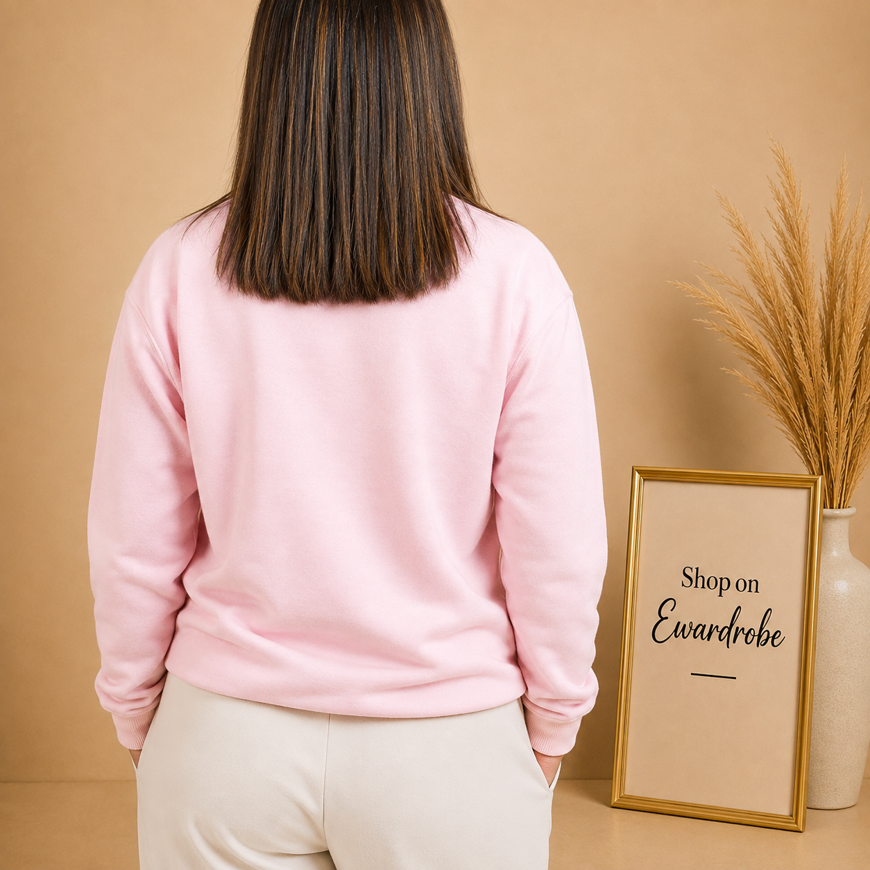 Basic Lt. Pink Sweatshirt // Women