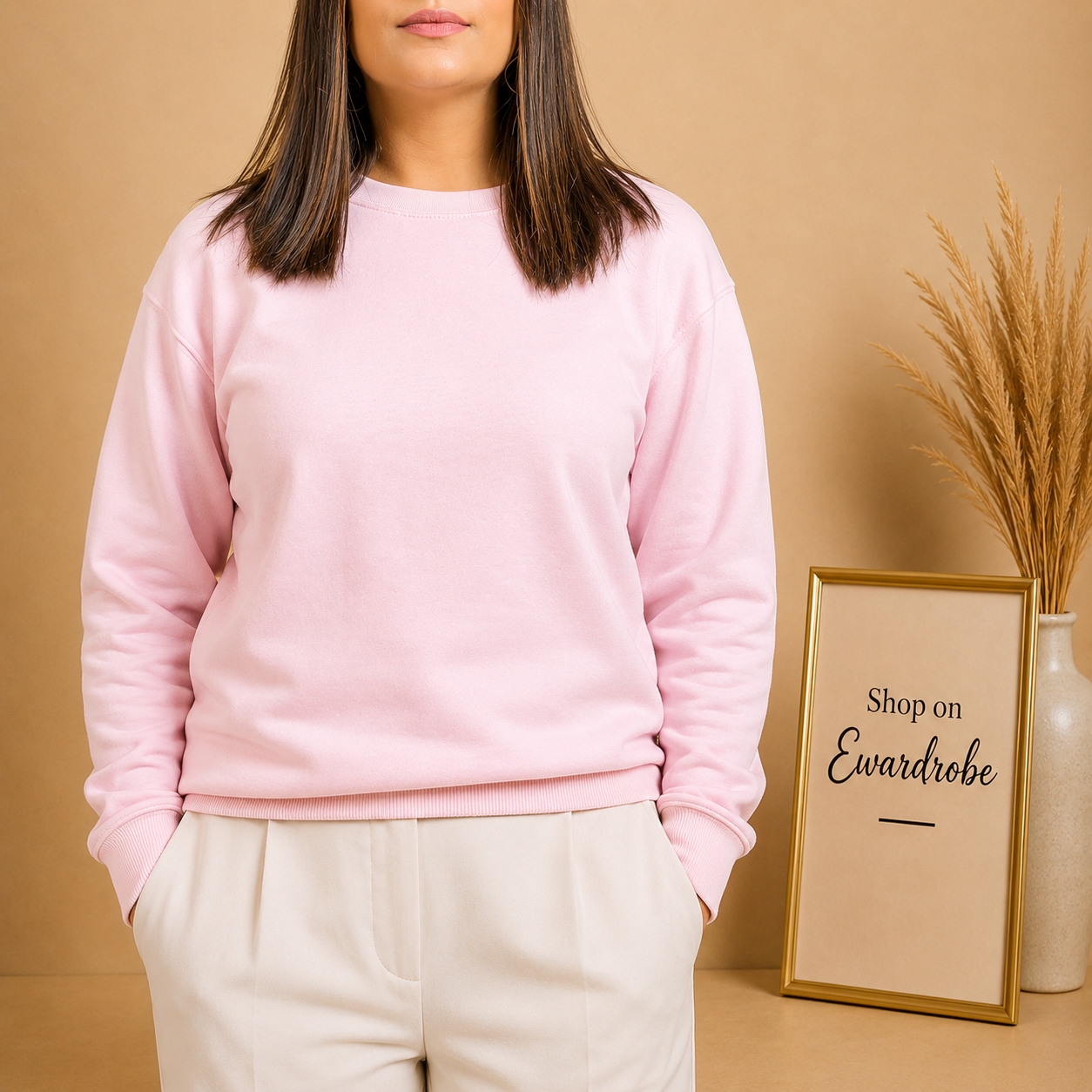 Basic Lt. Pink Sweatshirt // Women