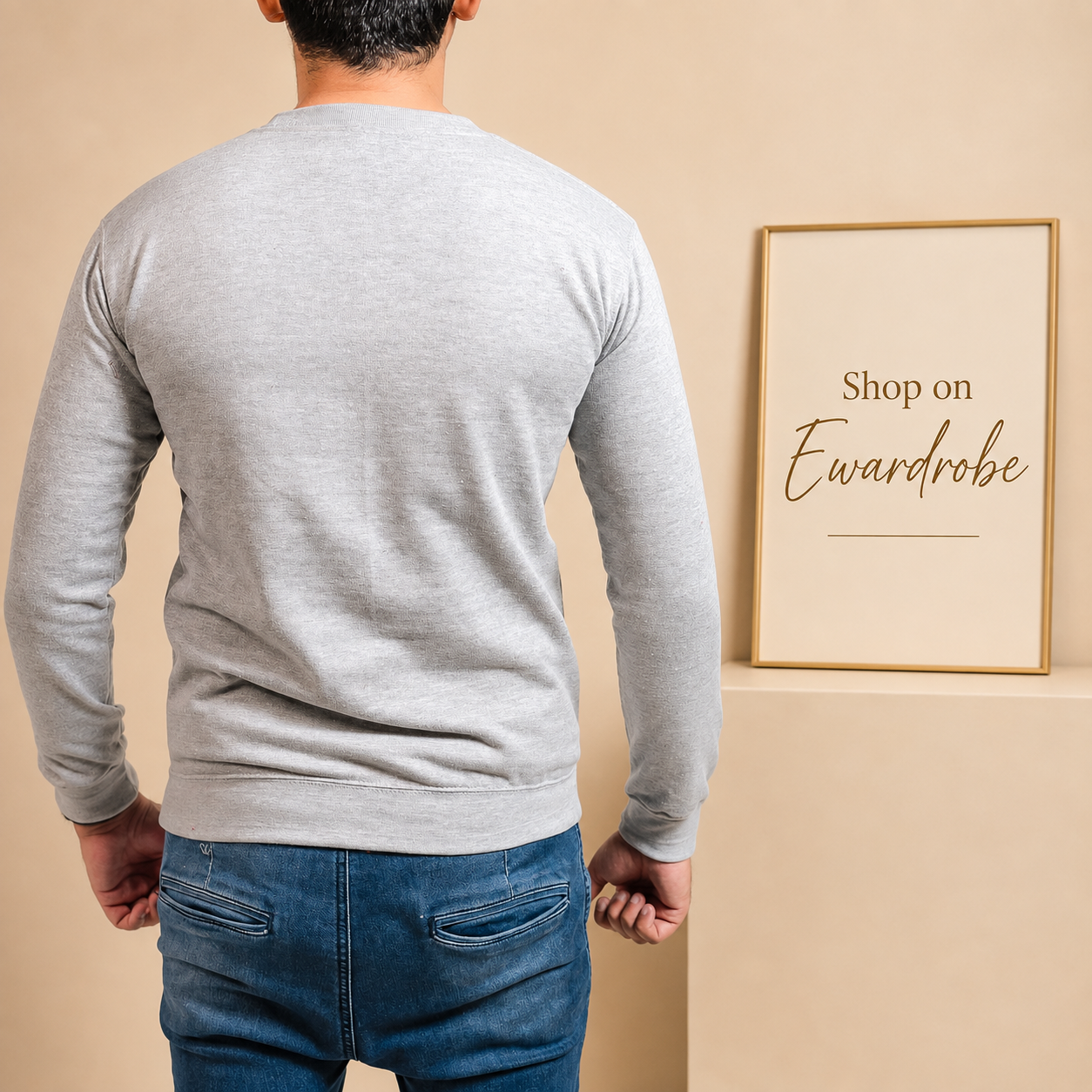 Basic Lt. Grey Sweatshirt // Men