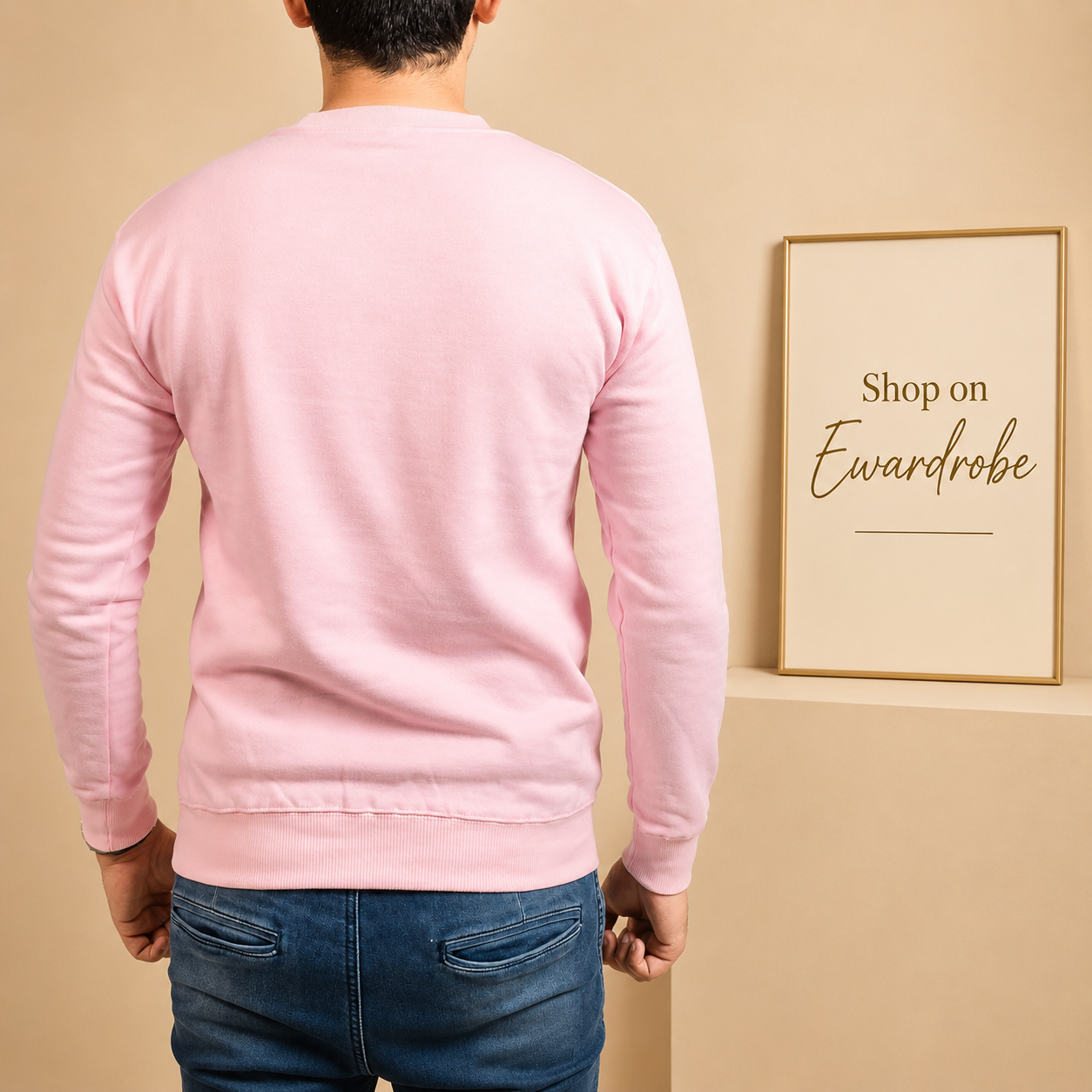 Basic Lt. Pink Sweatshirt // Men