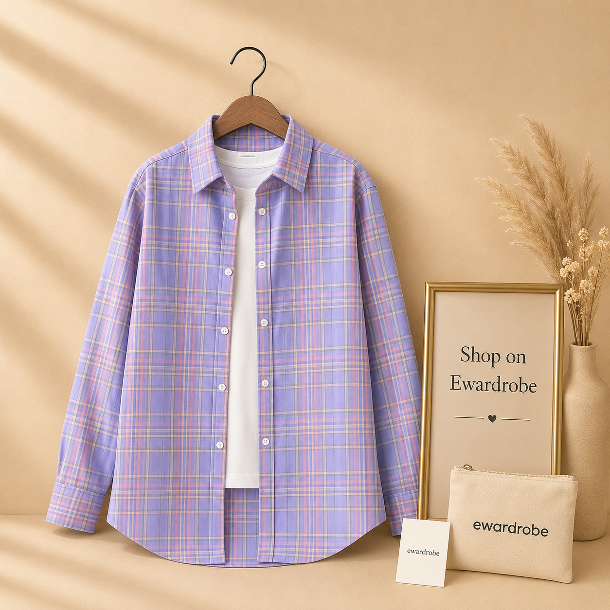 LILAC CHECK SHIRT
