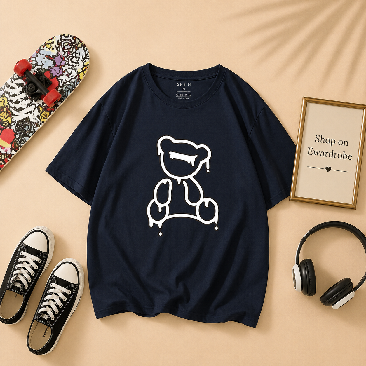 NAVY BLUE BEAR TSHIRT