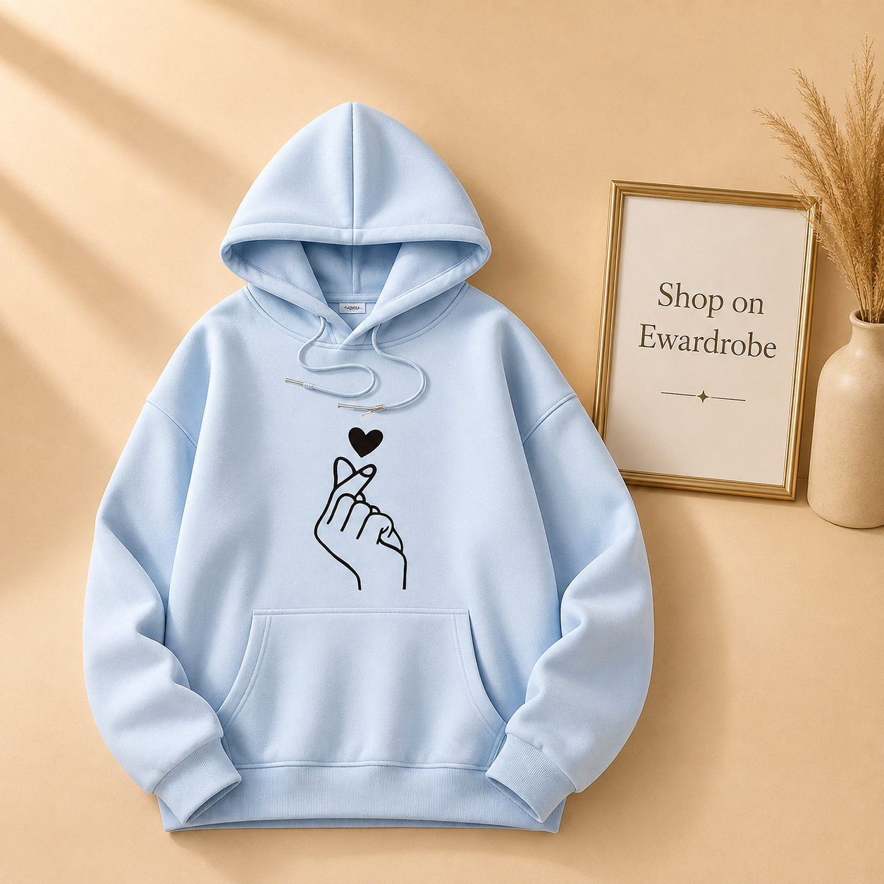 SKY BLUE HOODIE LOVE CHARM