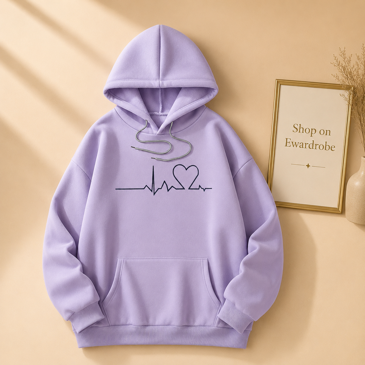 LILAC HOODIE HEART VIEN