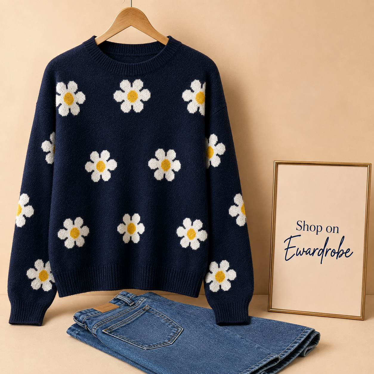 Printed Floral Sweatshirt