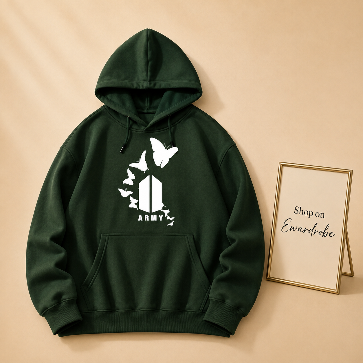 Army Butterfly Hoodie