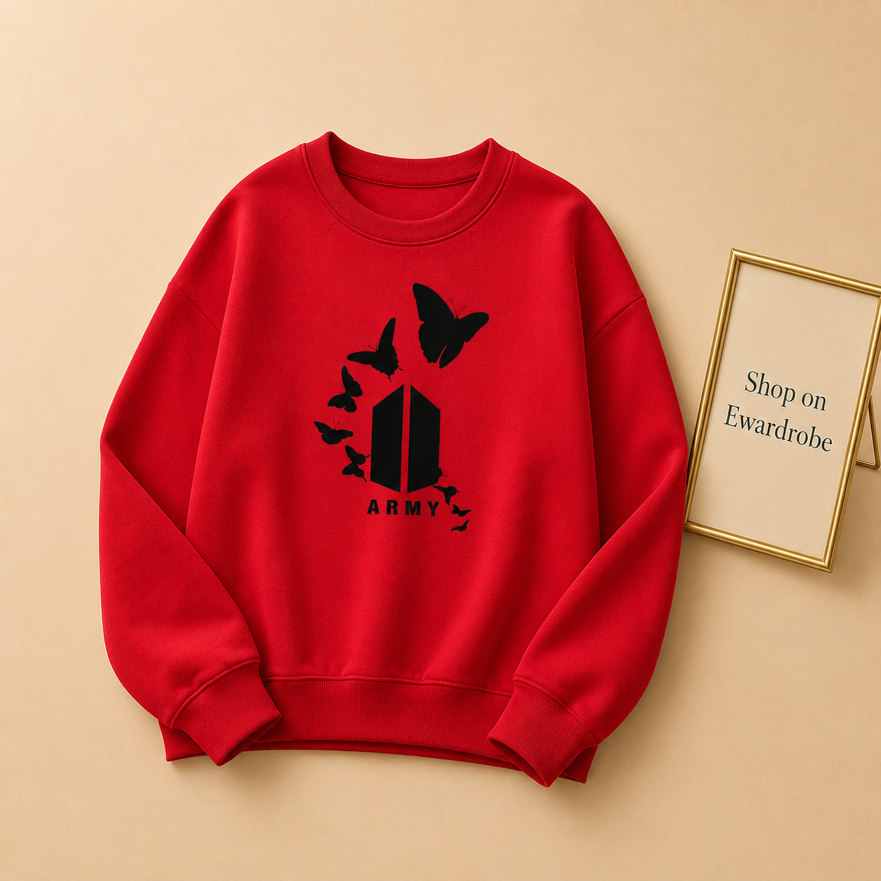 Army Butterfly Sweatshirt