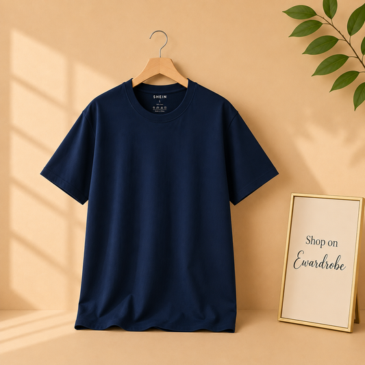 NAVY BLUE PLAIN TSHIRT