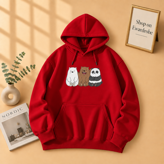 Three Bear Friends Hoodie