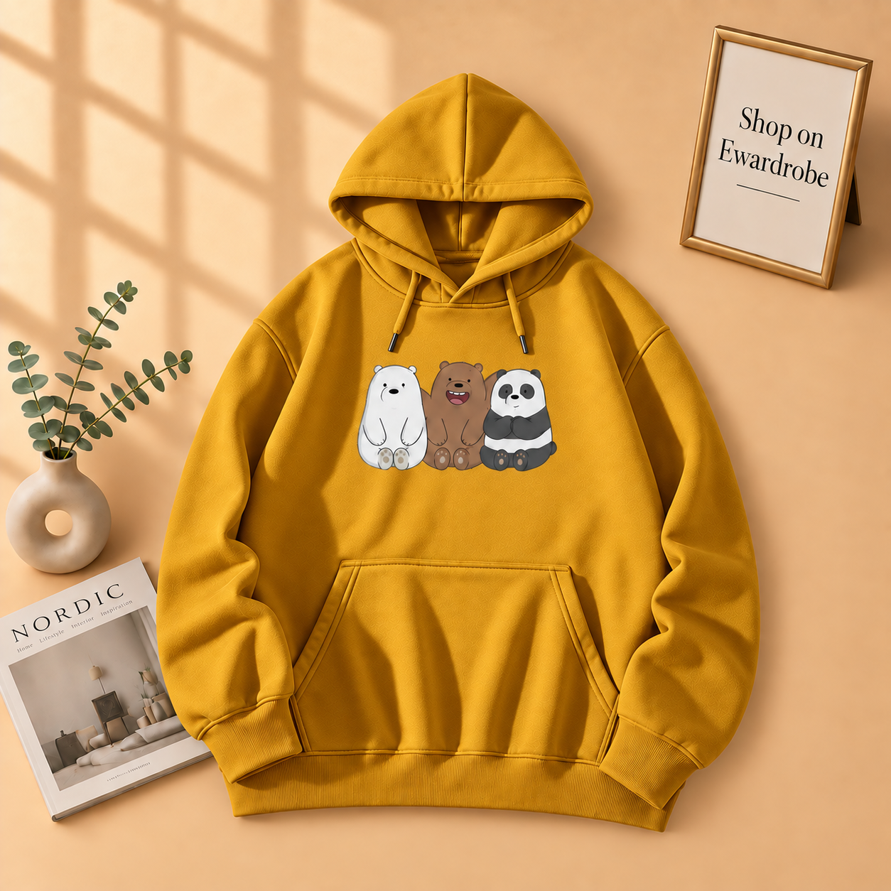 Three Bear Friends Hoodie