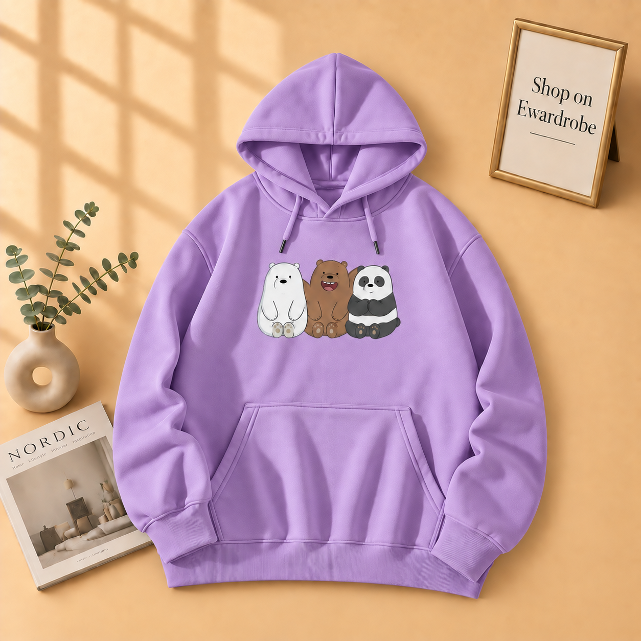 Three Bear Friends Hoodie
