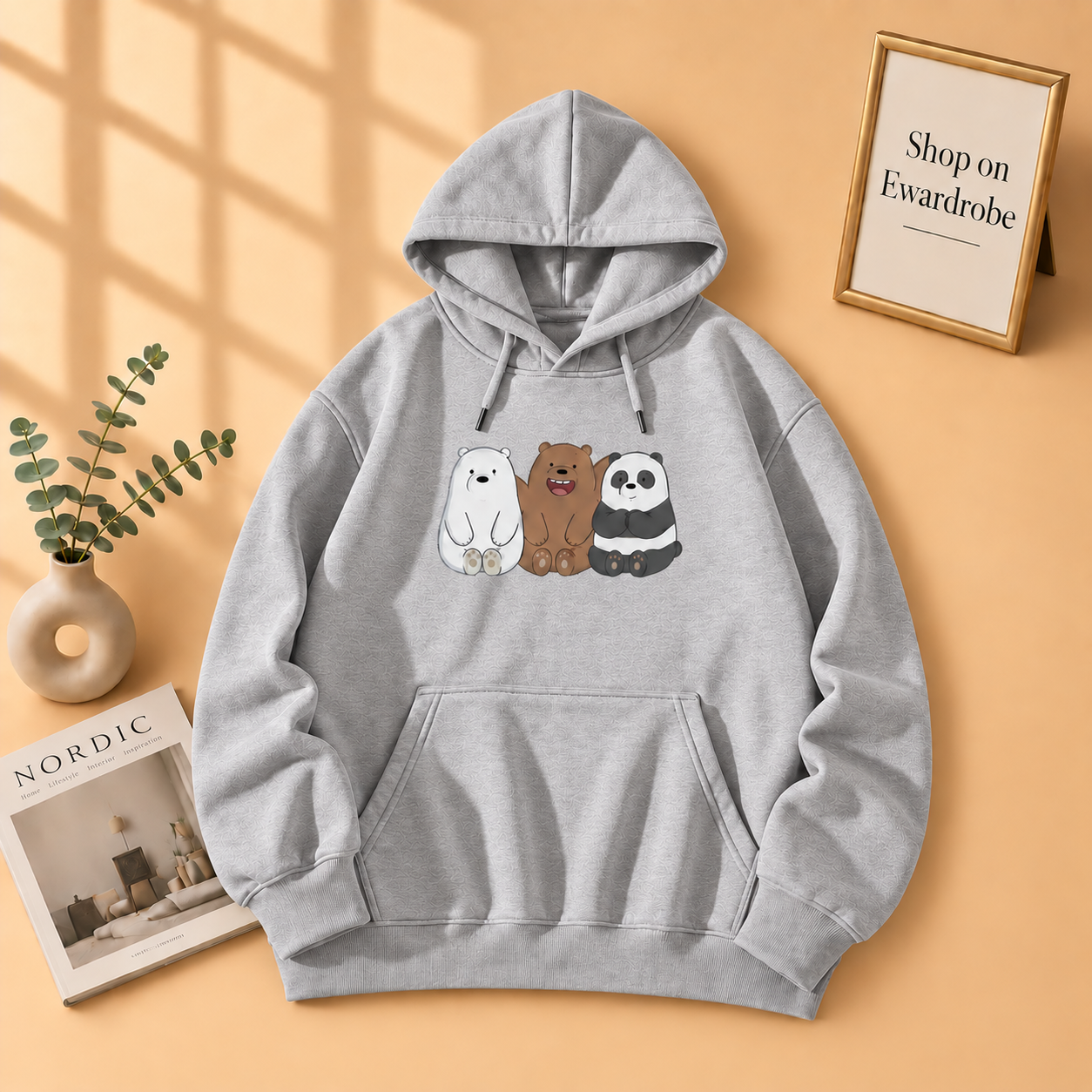 Three Bear Friends Hoodie