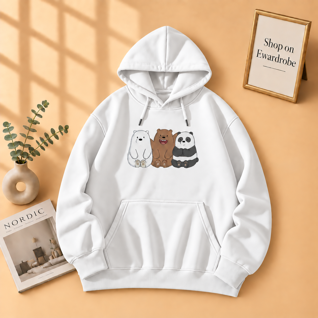 Three Bear Friends Hoodie