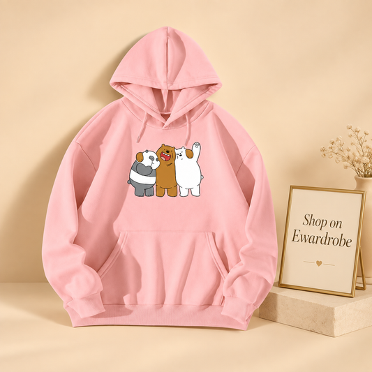 Enjoying We Bare Bears Hoodie