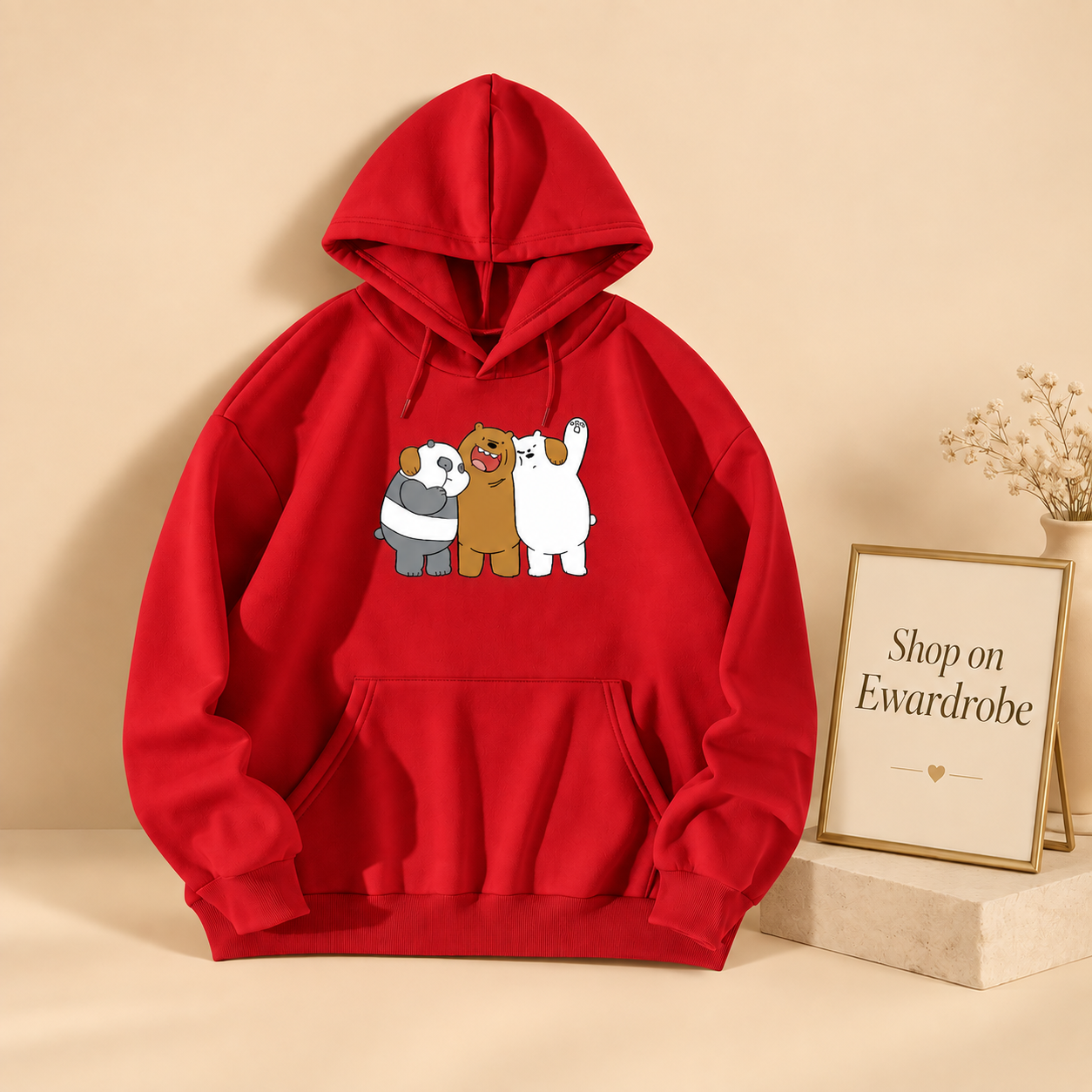Enjoying We Bare Bears Hoodie