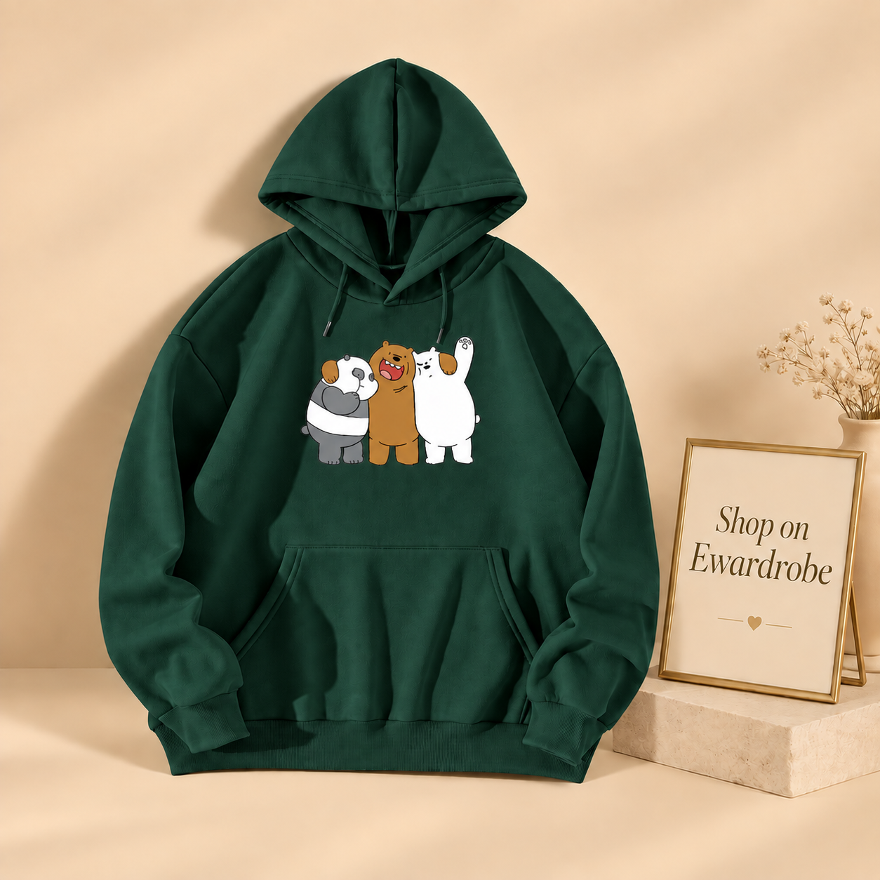 Enjoying We Bare Bears Hoodie
