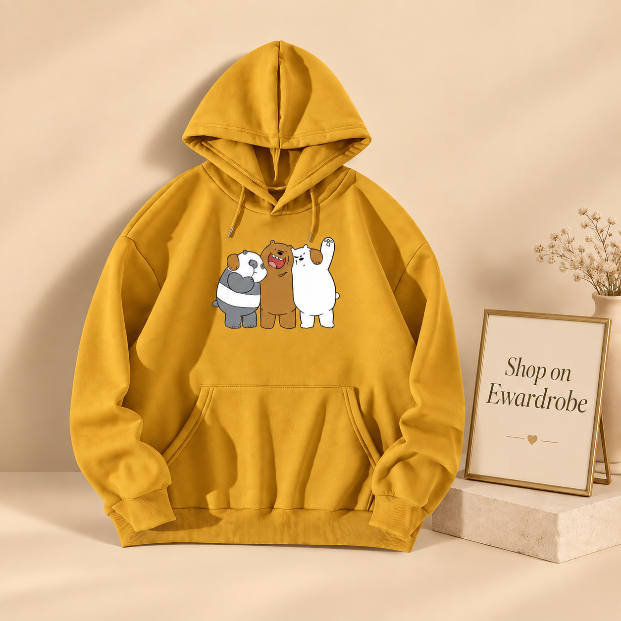Enjoying We Bare Bears Hoodie