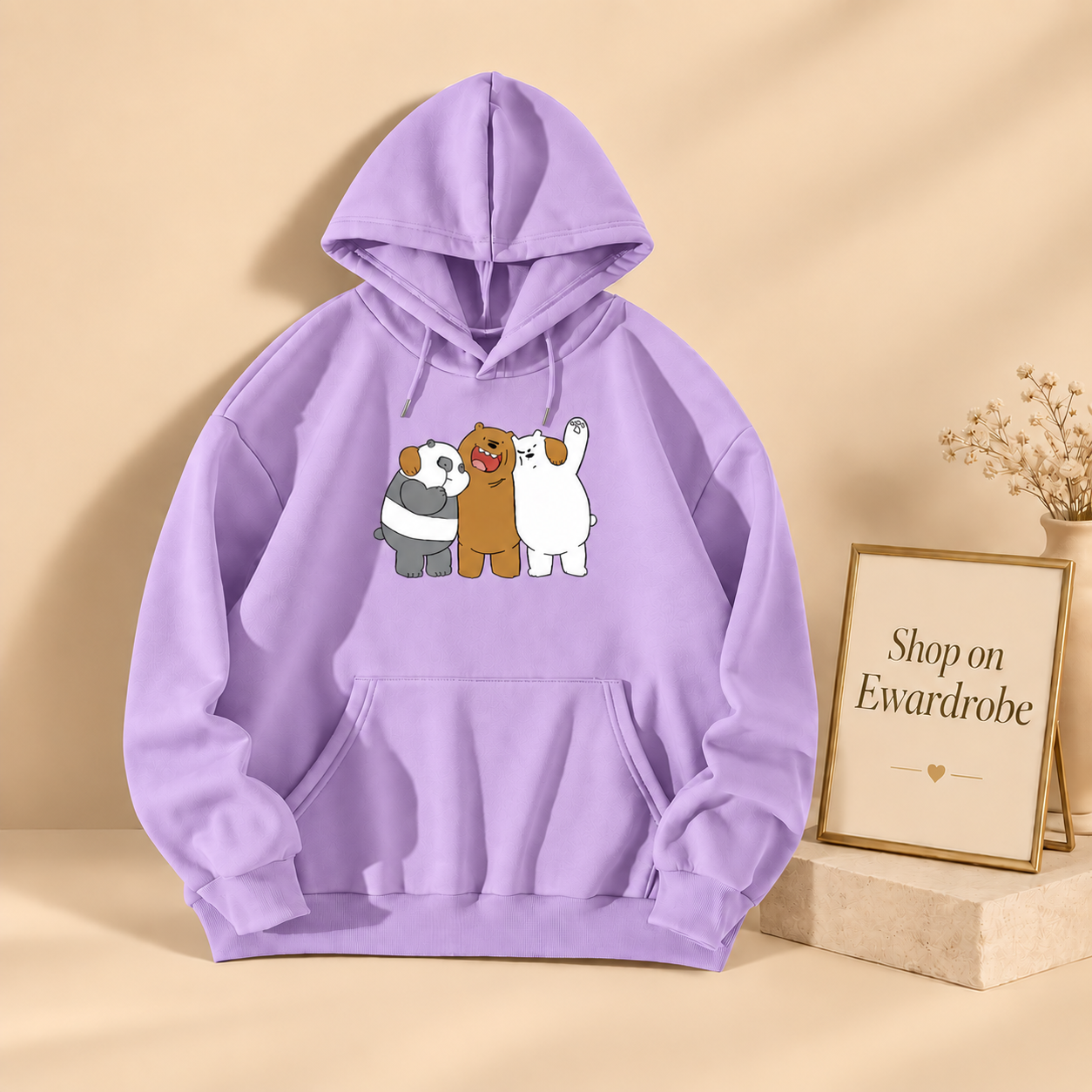 Enjoying We Bare Bears Hoodie