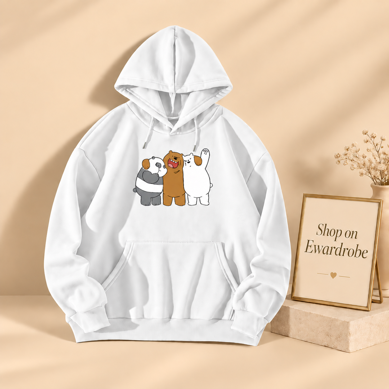 Enjoying We Bare Bears Hoodie