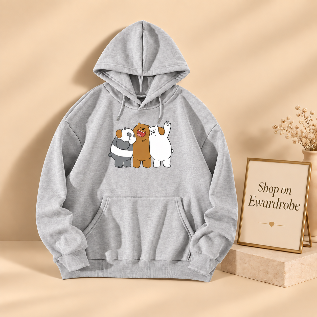Enjoying We Bare Bears Hoodie