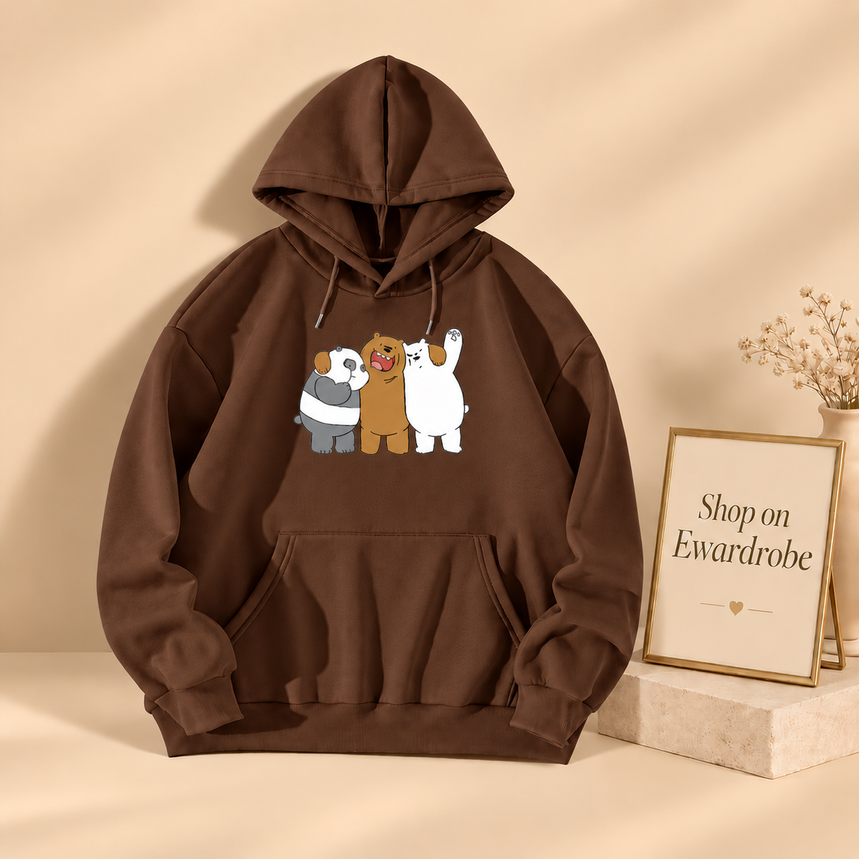 Enjoying We Bare Bears Hoodie