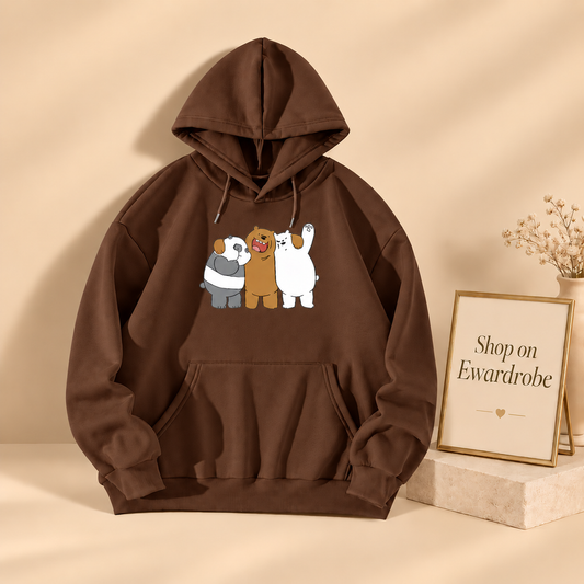 Enjoying We Bare Bears Hoodie