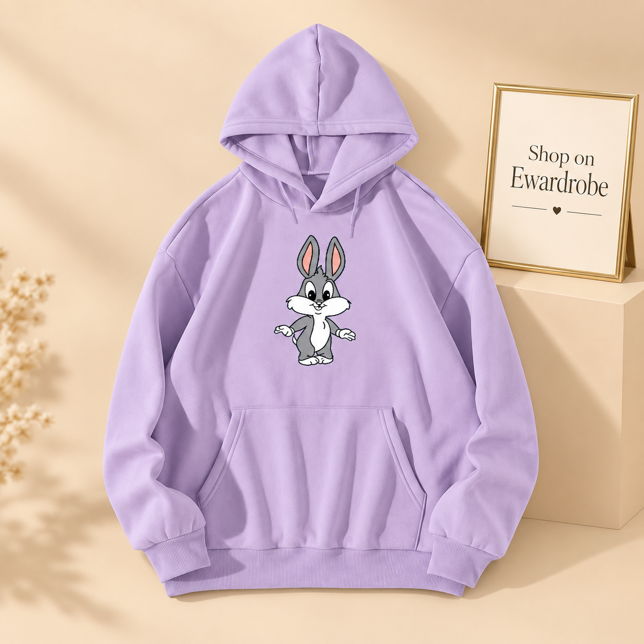Lilac Full Bunny Hoodie