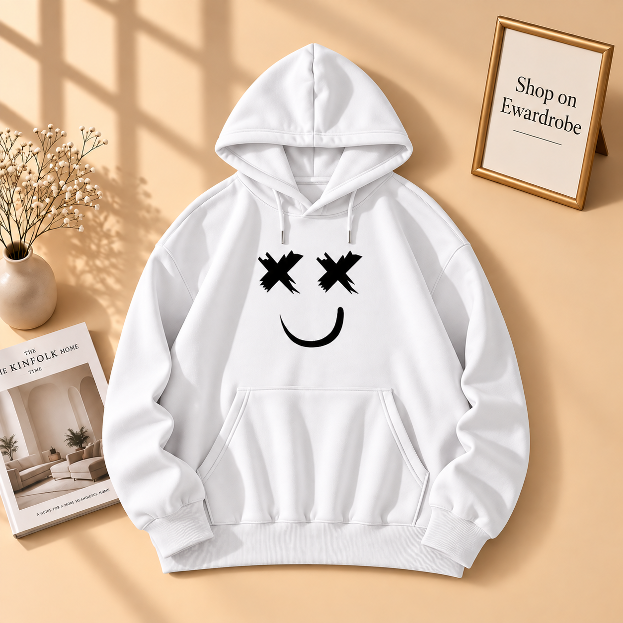 Marshmallow Printed Hoodie