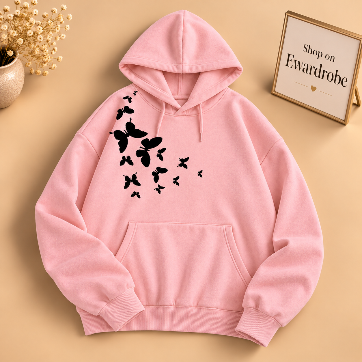 Shoulder Butterfly Hoodie