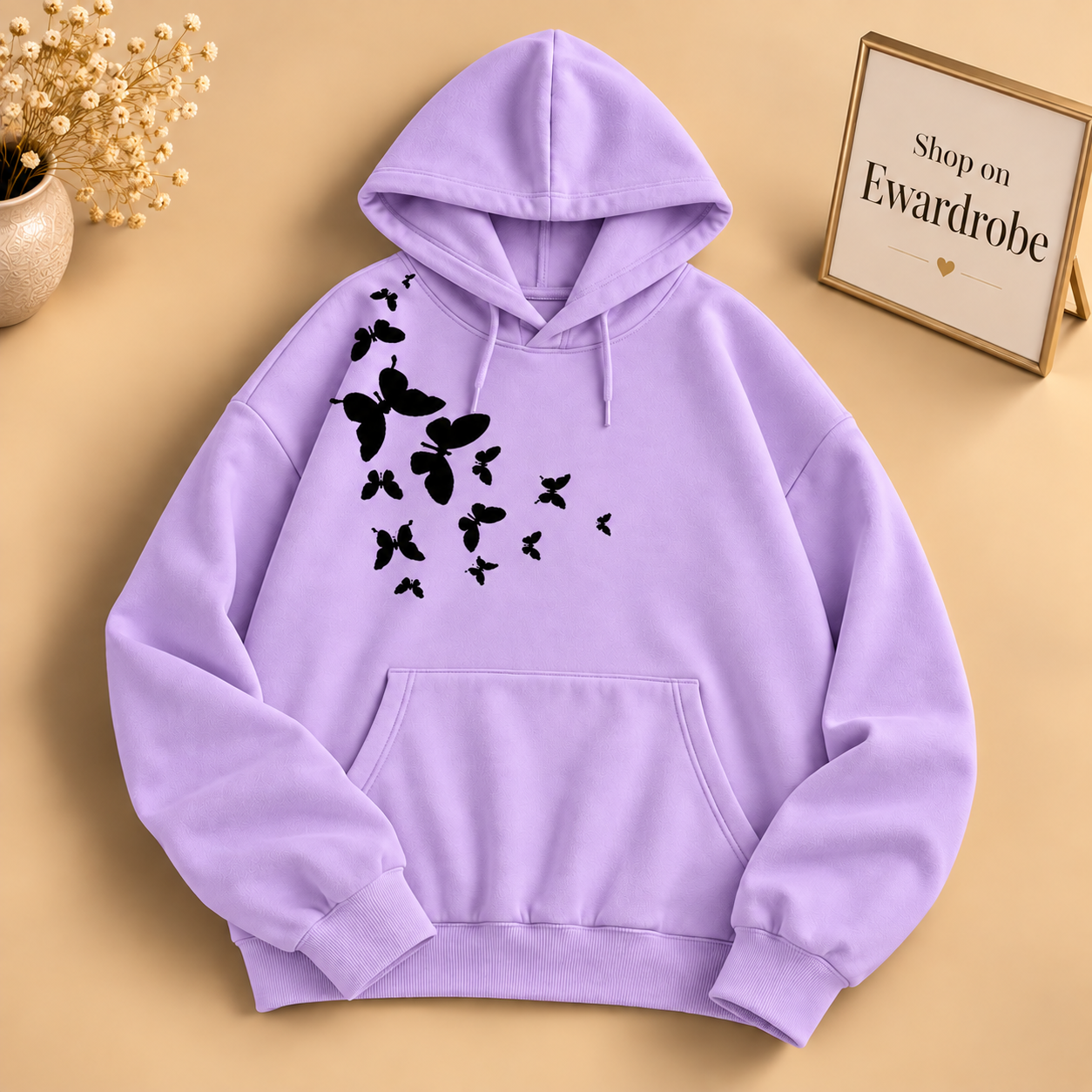 Shoulder Butterfly Hoodie