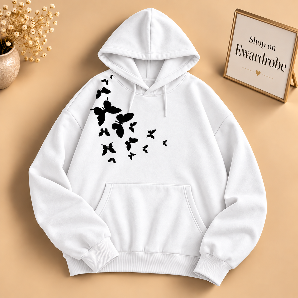 Shoulder Butterfly Hoodie