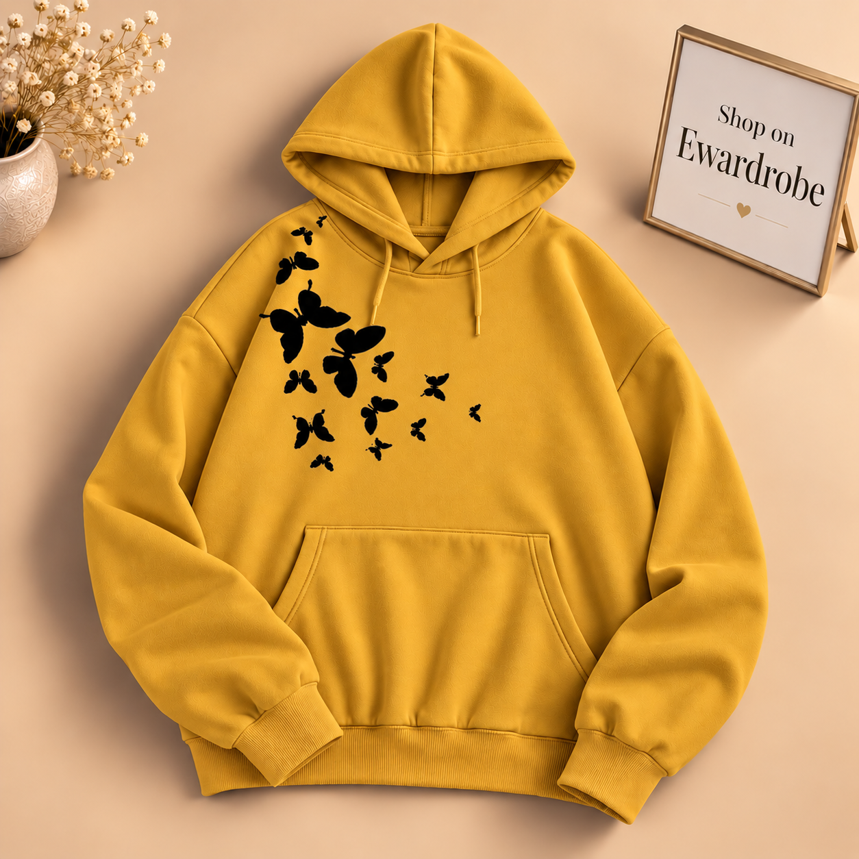 Shoulder Butterfly Hoodie