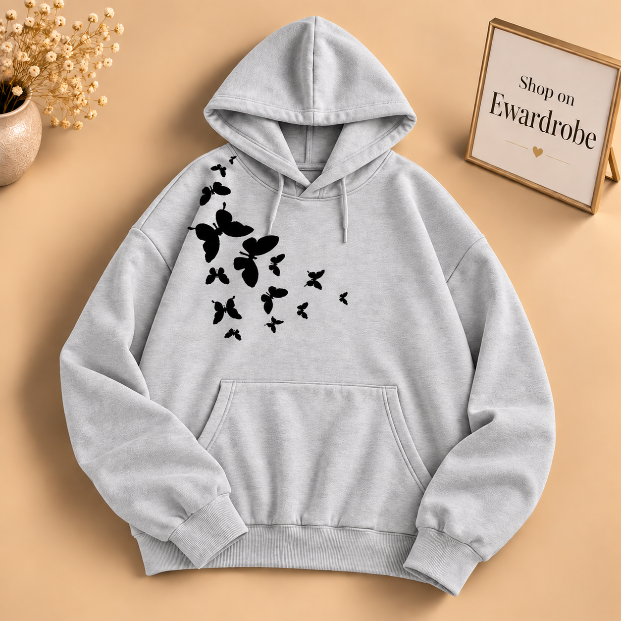 Shoulder Butterfly Hoodie