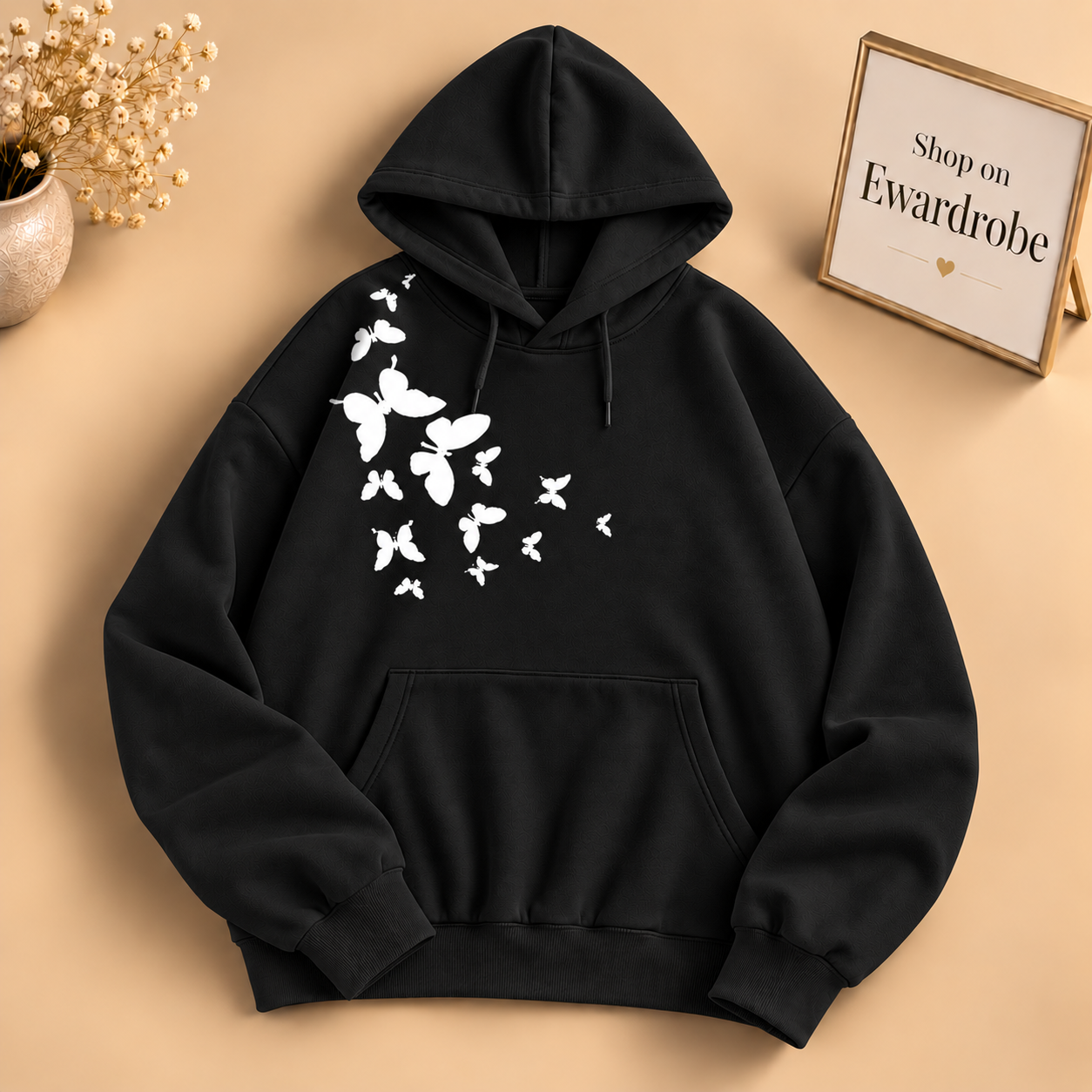 Shoulder Butterfly Hoodie