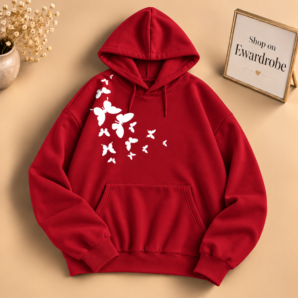 Shoulder Butterfly Hoodie