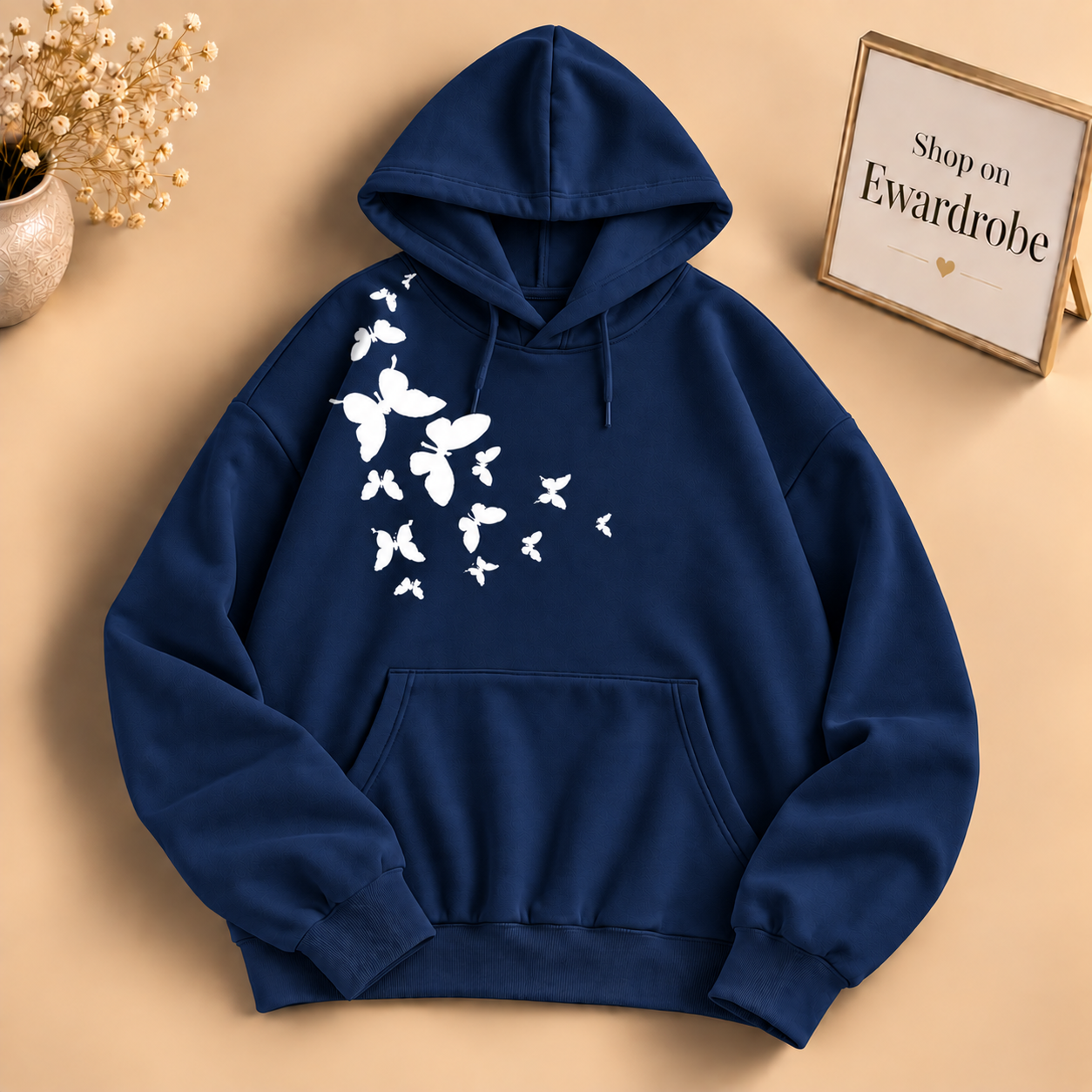 Shoulder Butterfly Hoodie