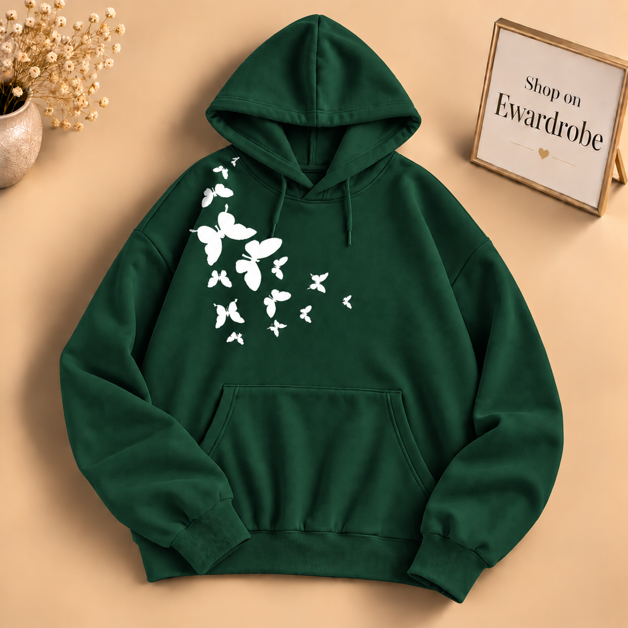 Shoulder Butterfly Hoodie
