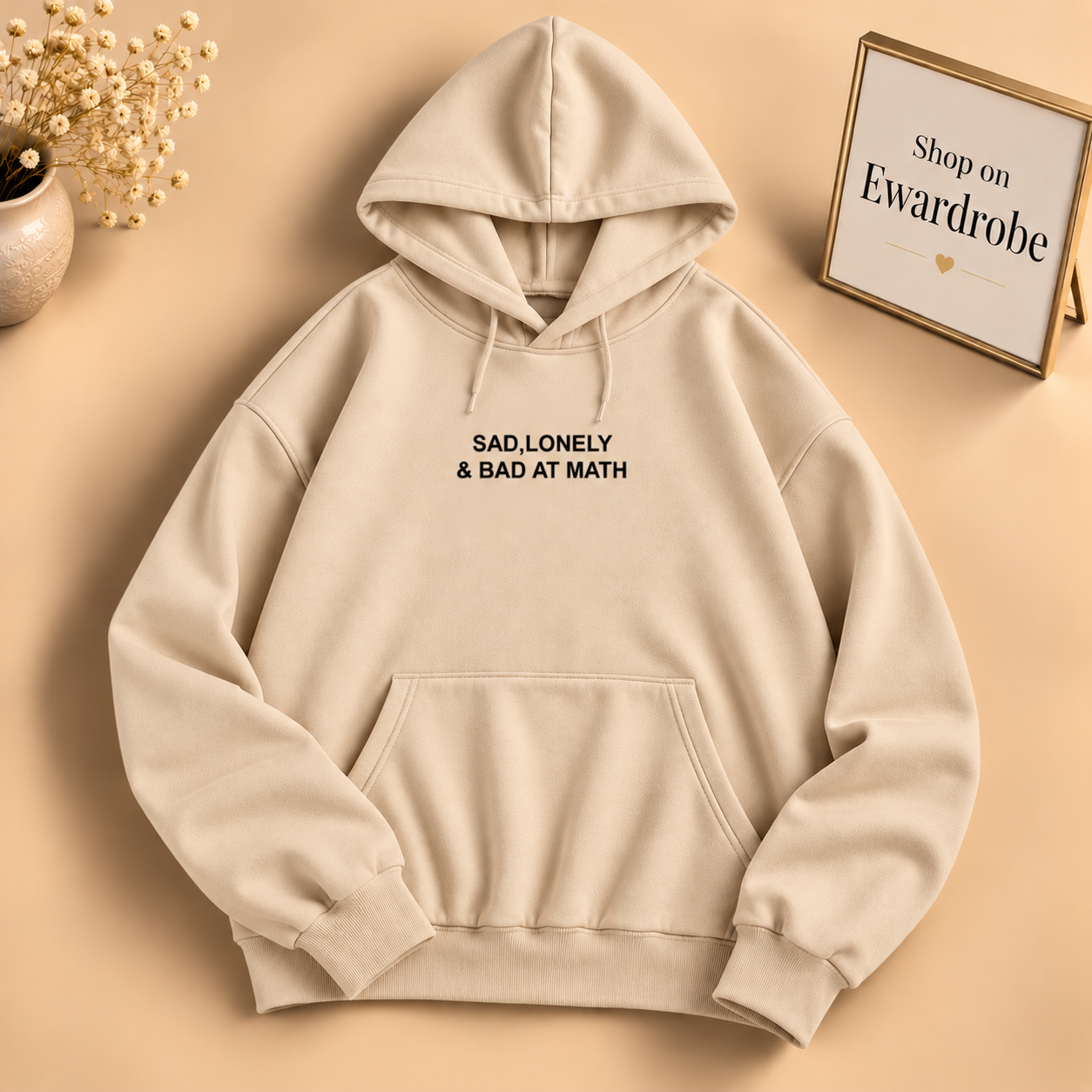 Sad, Lonely & Bad At Math Hoodie