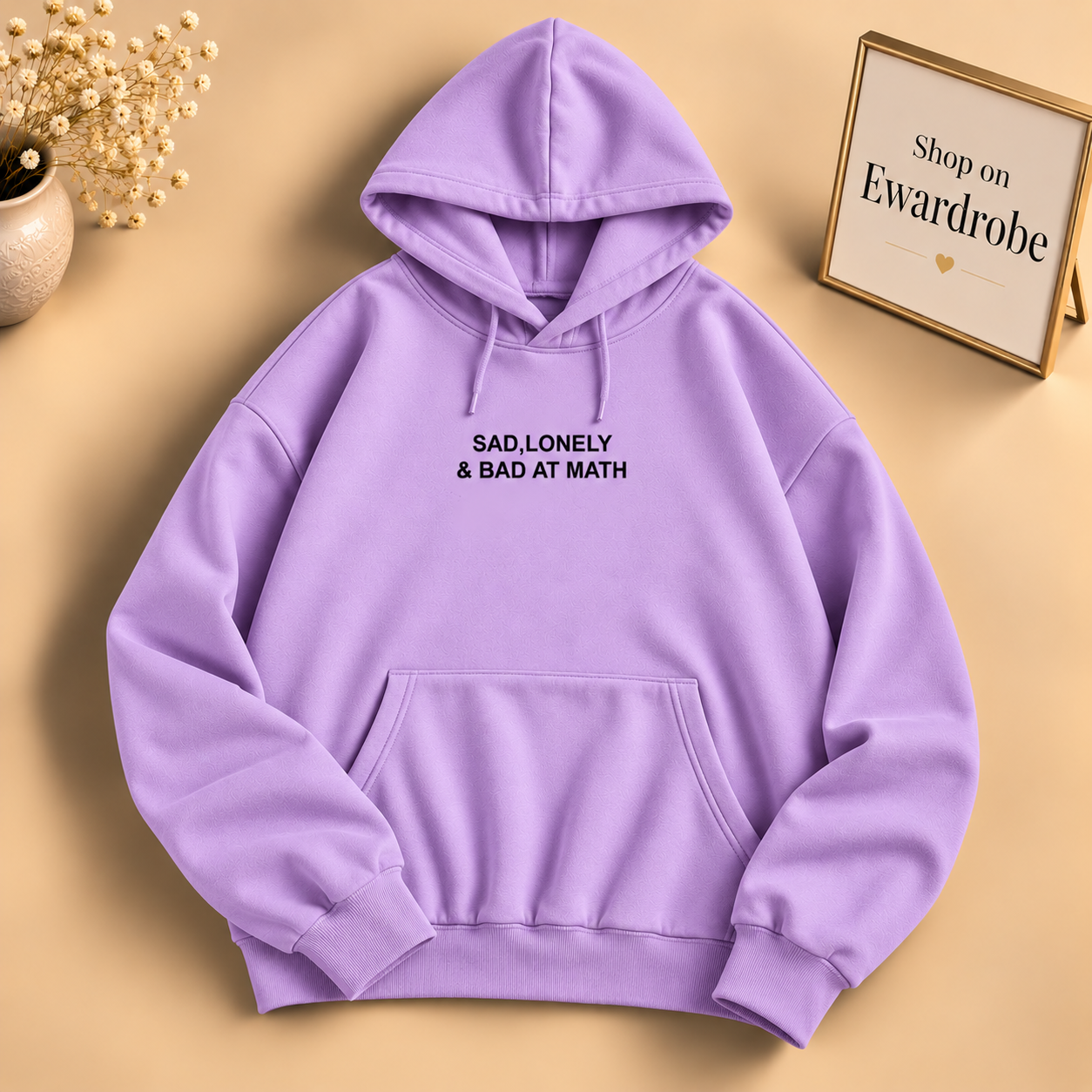 Sad, Lonely & Bad At Math Hoodie