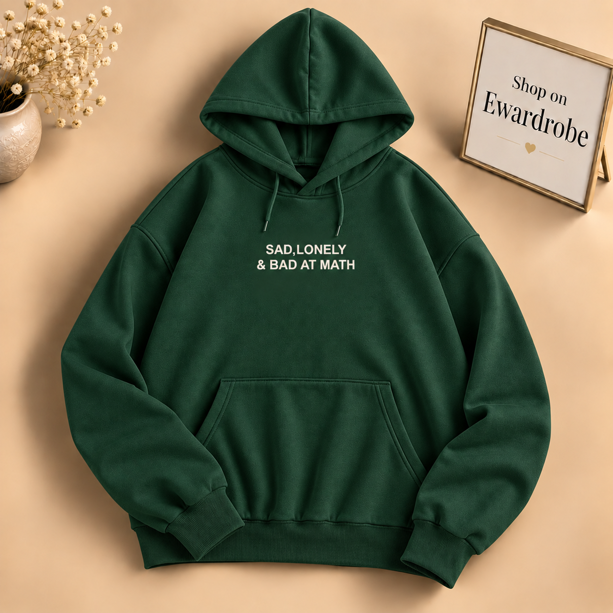 Sad, Lonely & Bad At Math Hoodie