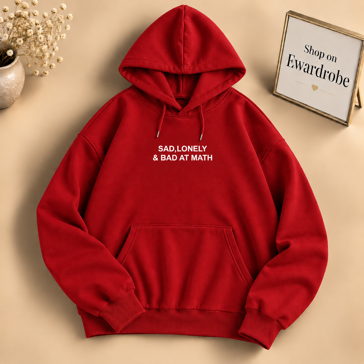 Sad, Lonely & Bad At Math Hoodie