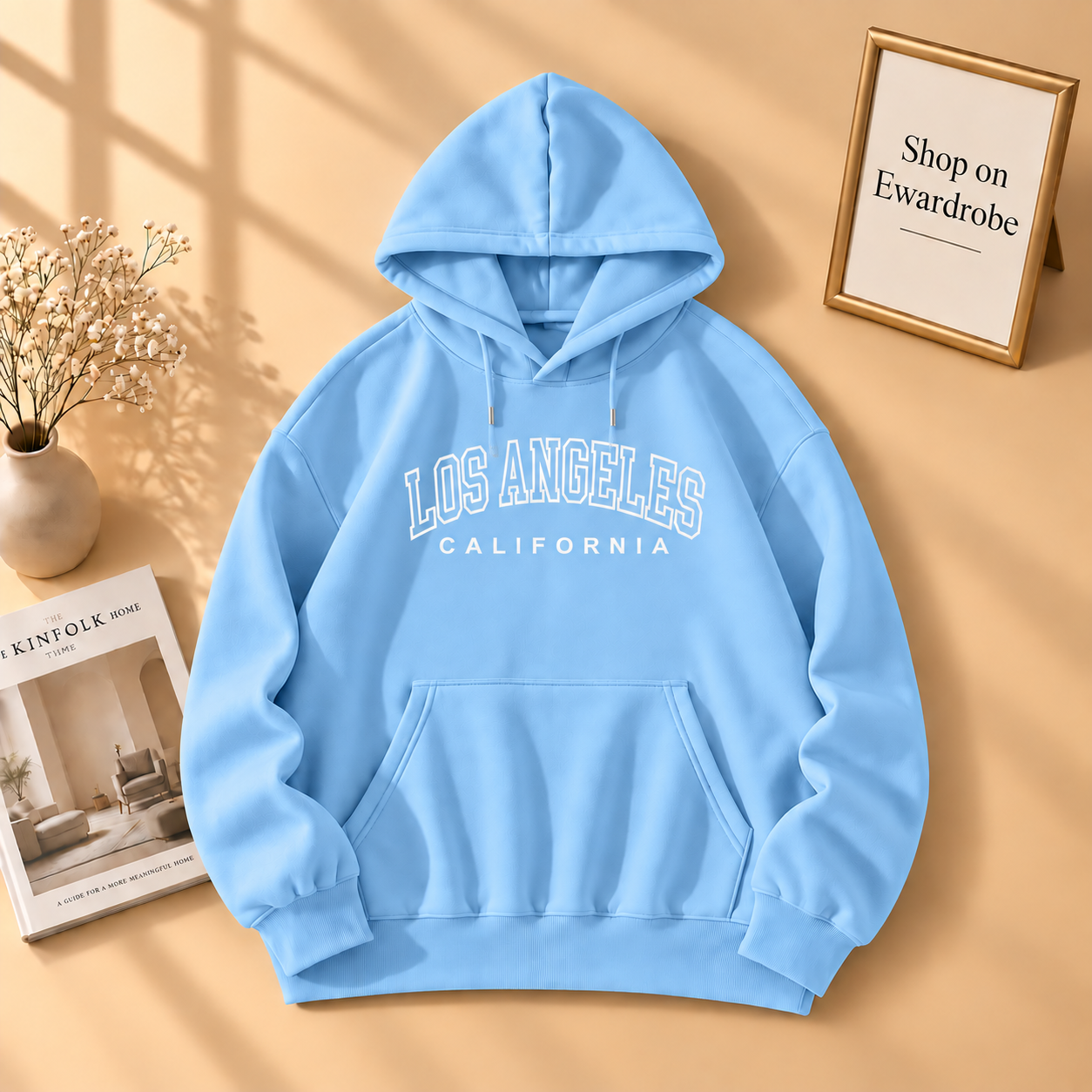 Sky Blue Los Angles (white) Hoodie