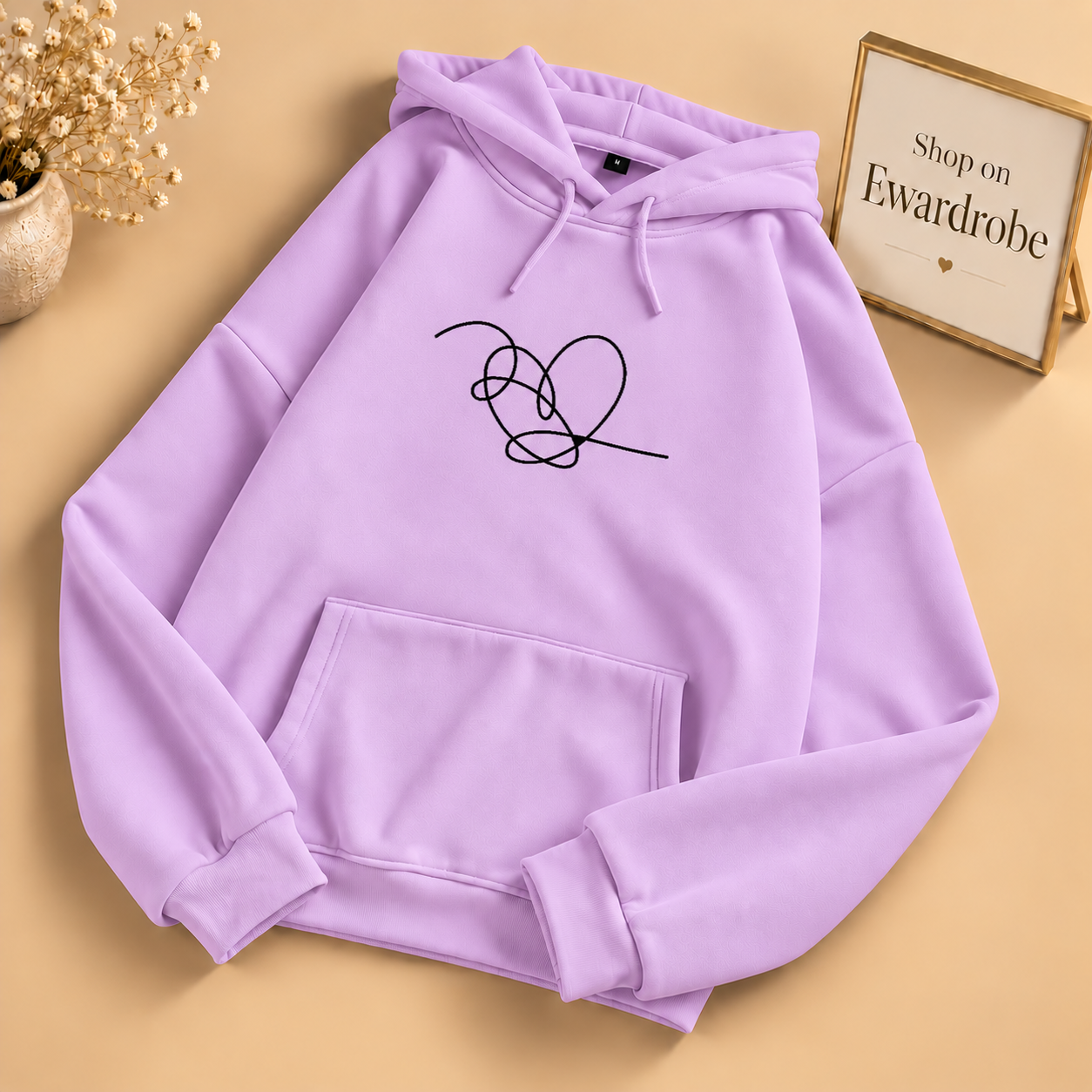 String Heart Hoodie