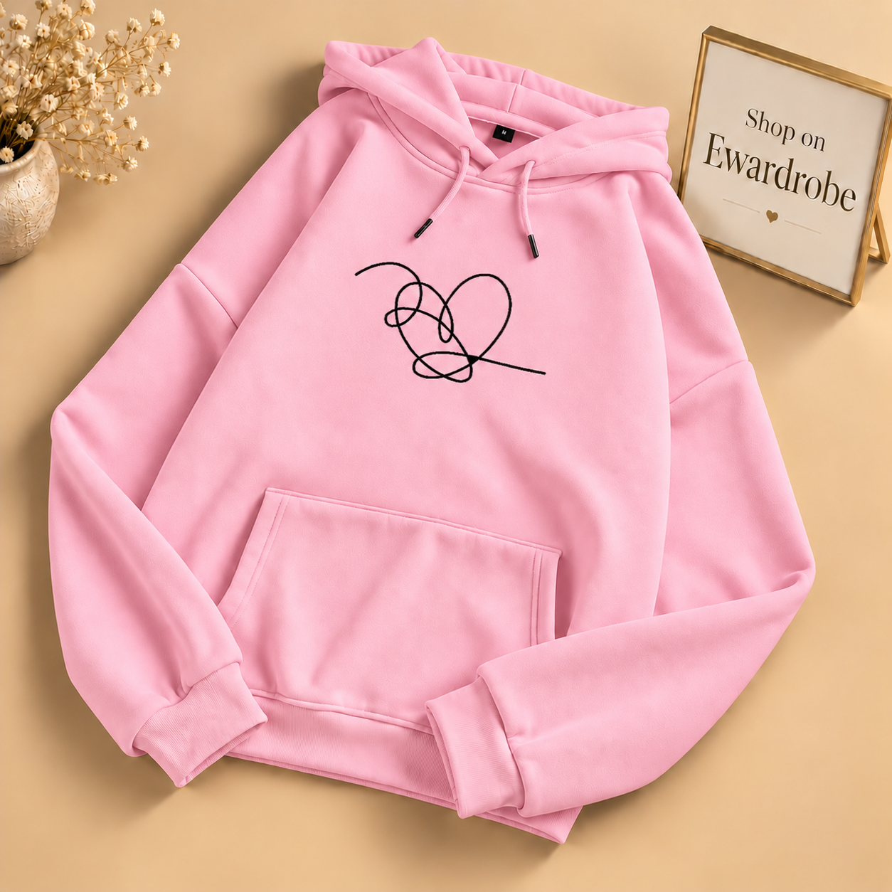String Heart Hoodie