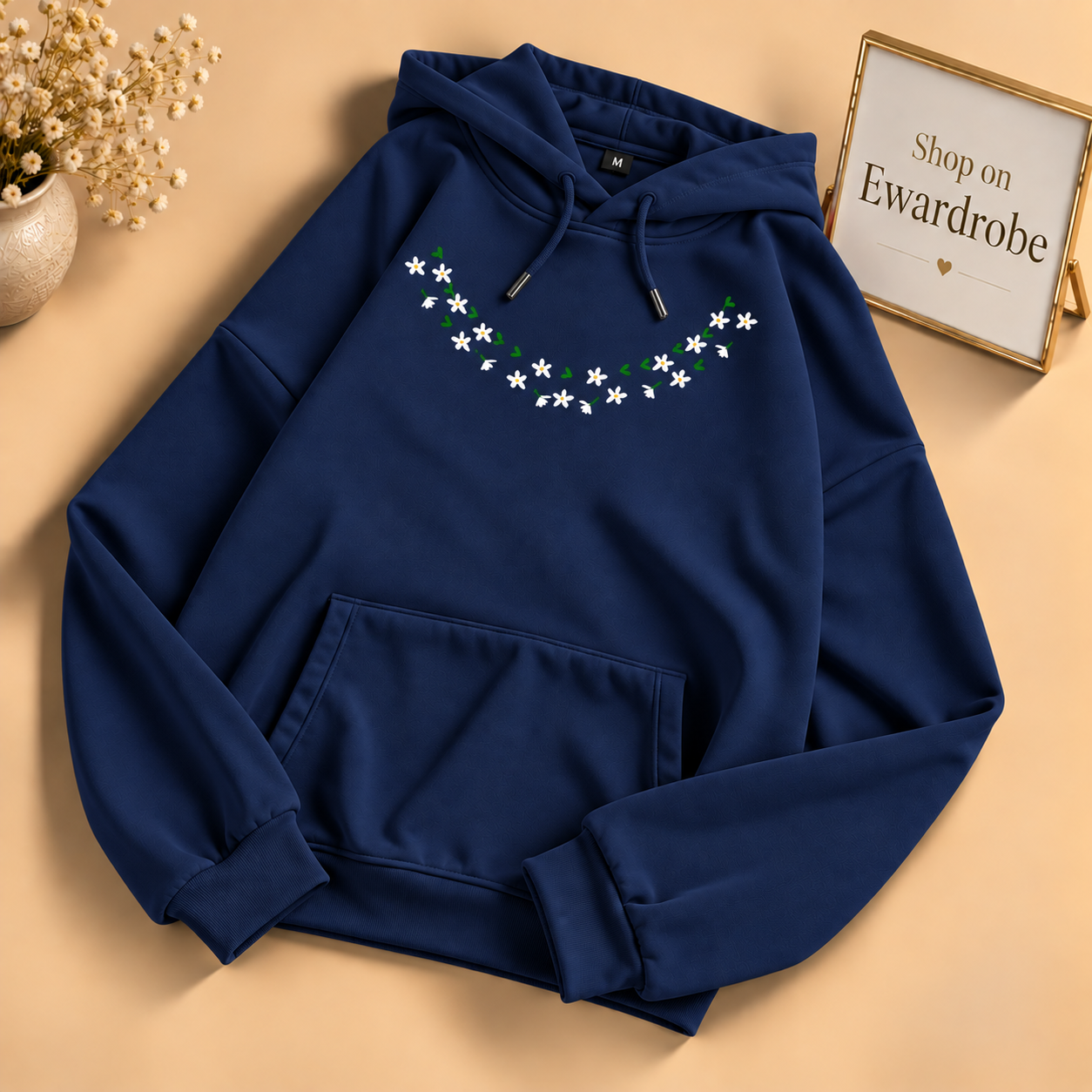 Flower Neck Hoodie