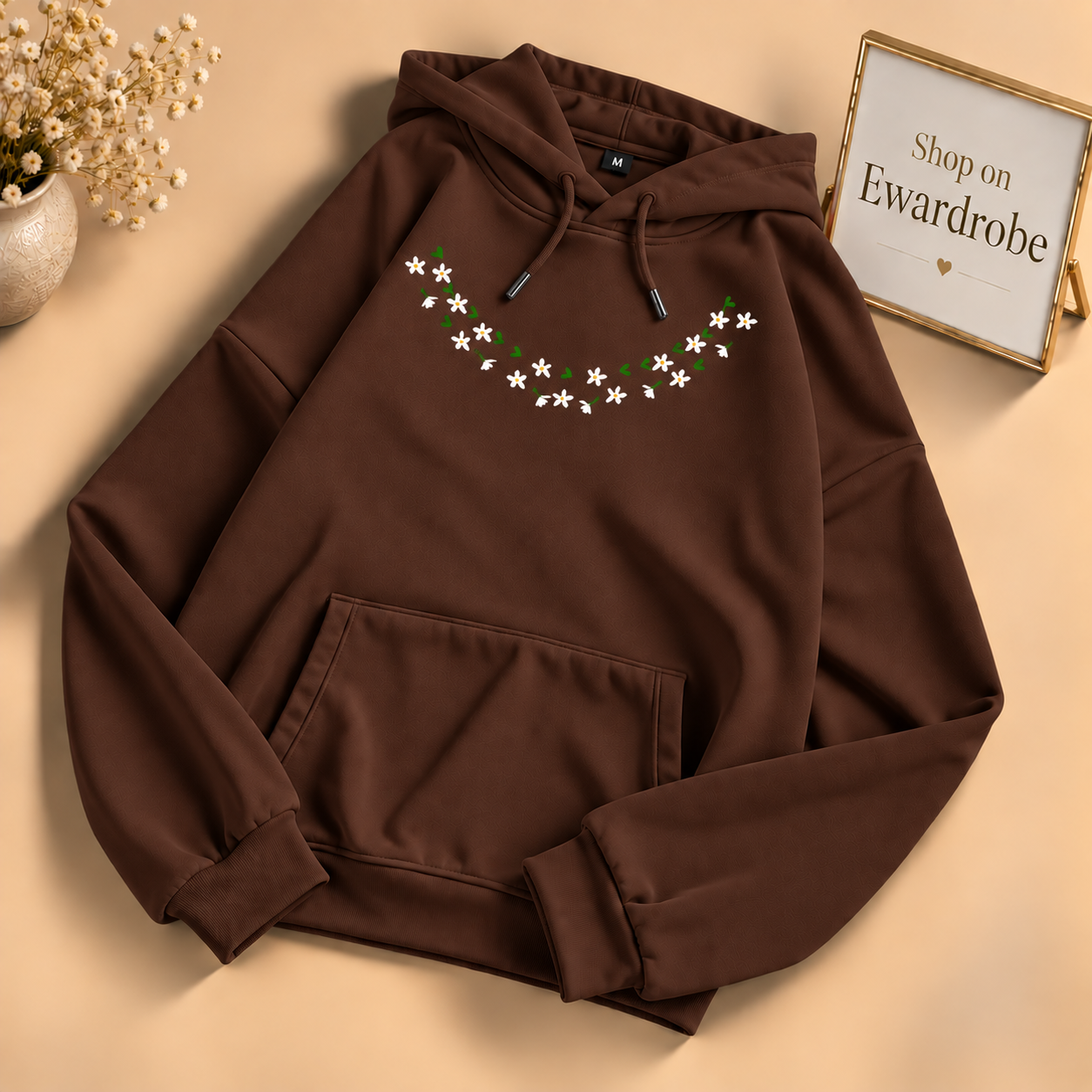 Flower Neck Hoodie