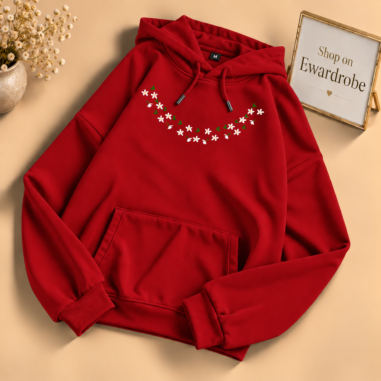 Flower Neck Hoodie