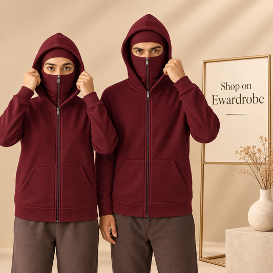 Ninja Maroon Hoodie - Unisex