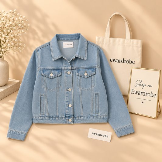 Ice Blue Denim Jacket