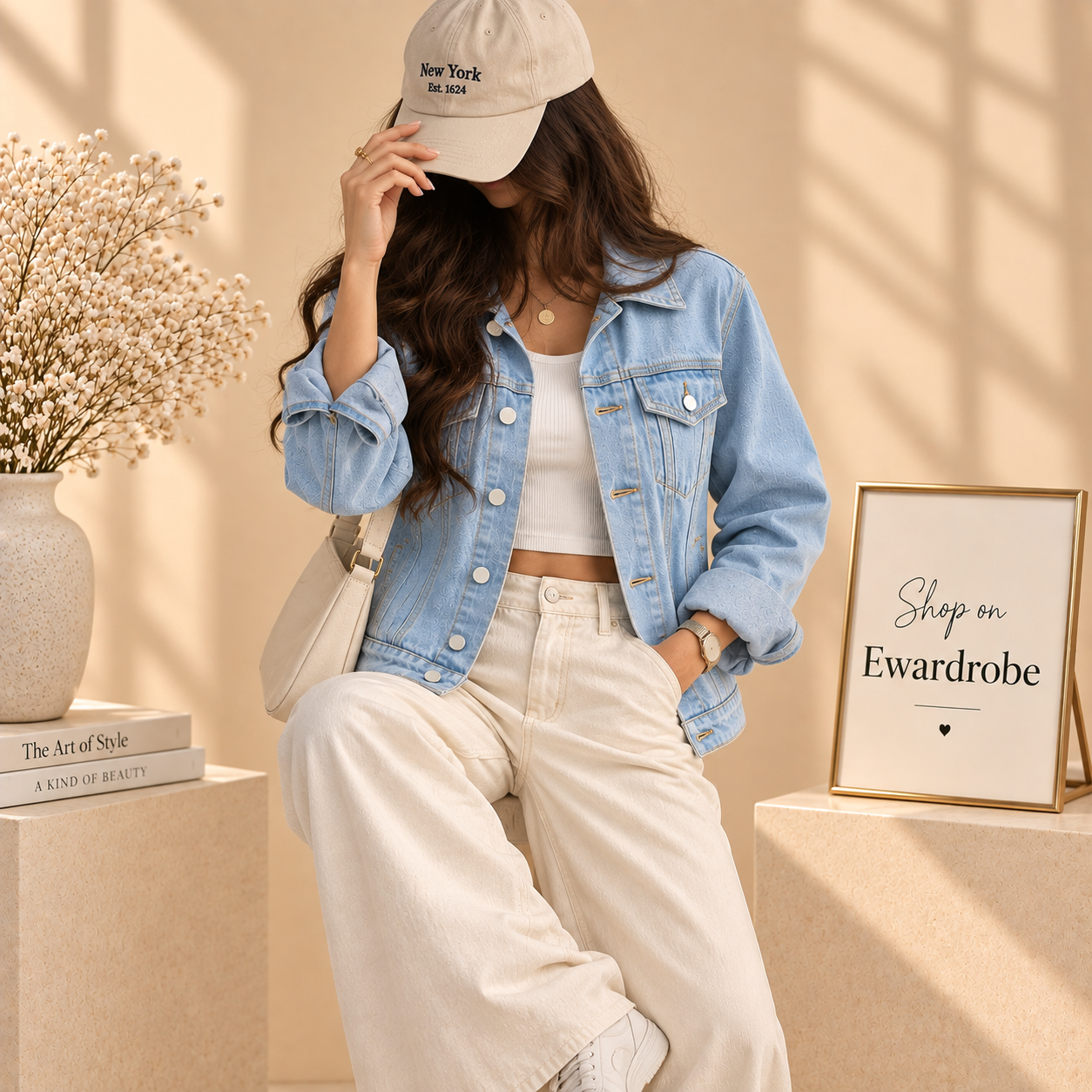 Ice Blue Denim Jacket